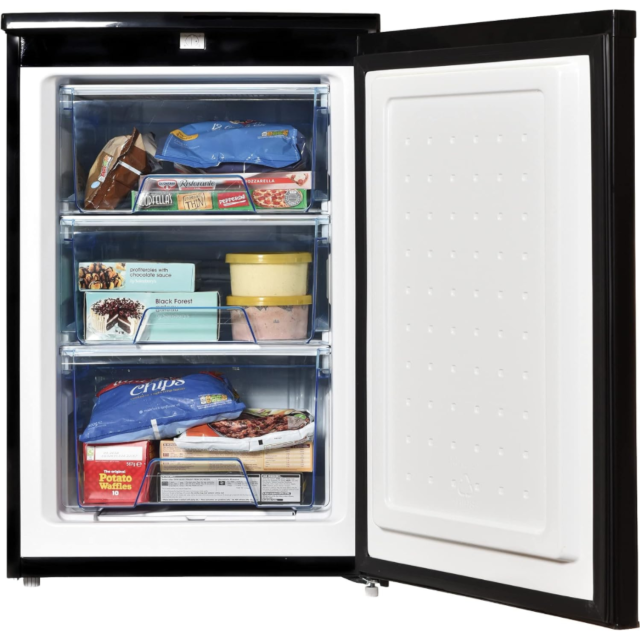 Statesman U355B 55cm Under Counter Freezer Black