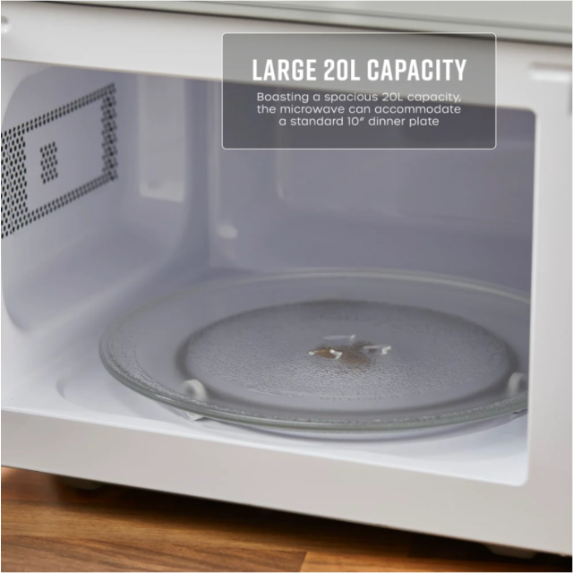 Swan SM4420BLK 20L 700W Manual Microwave - Black