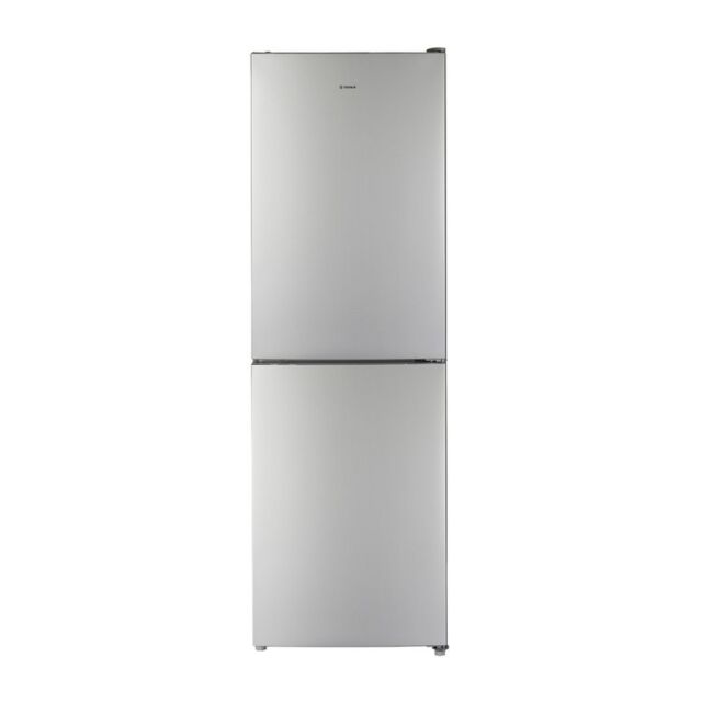 Teknix FF1860S/E Fridge Freezer, Total No Frost, Silver 60X186cm 