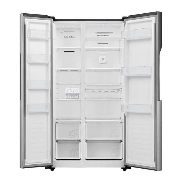 Teknix THSBS1791PX 2 Door Side By Side Fridge Freezer, Stainless