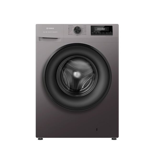 Teknix TKW8142HS 8Kg Freestanding Washer, Titanium