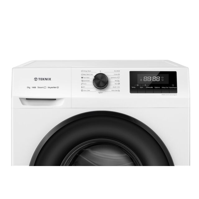 Teknix TKW8142HW 8Kg 1400Spin Washing Machine - White