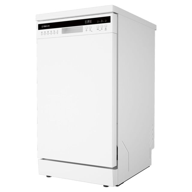 Teknix TX3FD458W Freestanding Dishwasher Slimline White