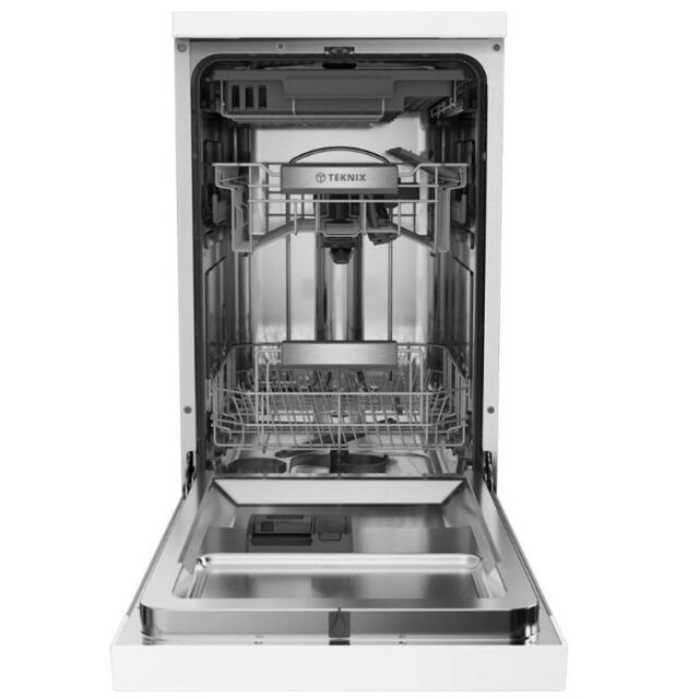 Teknix TX3FD458W Freestanding Dishwasher Slimline White
