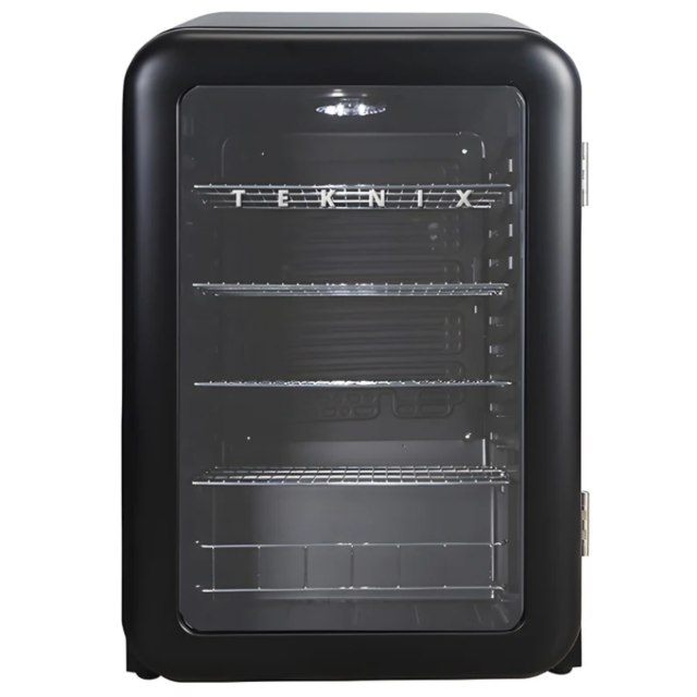 Teknix UC255LRGB 55cm Retro Mini Fridge With Glass Door