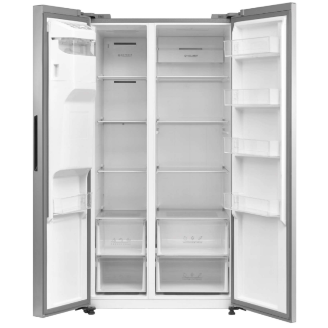 Tesla T569AFFX Side By Side Fridge Freezer - Inox