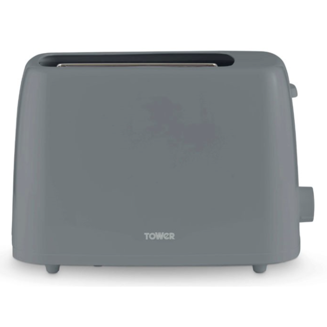 Tower PT20087GRY 2 Slice Toaster 650W Grey 