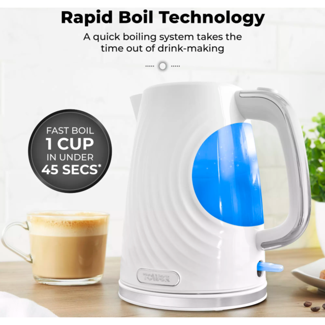 Tower T10083WHT Sonar 1.7L Kettle - White