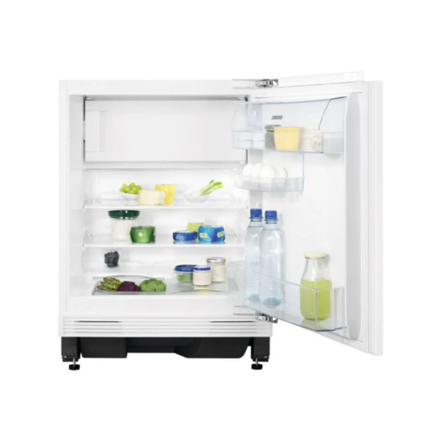 Zanussi ZEAN82FR 
Built-under Fridge with 4 Star Freezer Compartment, F Energy, Door on Door Fixing 