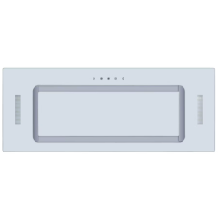 Cata UBICON52WN.1 Glass Canopy - 52cm - 3 Fan Speeds - LED Lighting - Touch Control - Suited To Reci