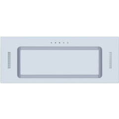 Cata UBICON75W.1 Glass Canopy - 75Cm - 3 Fan Speeds - Led Lighting - Touch Control - Suited To Recir