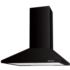 Cata UBSCH60BK.1 60cm Chimney Hood Black 3 Fan Speeds Push Button Control 362m3/h Max Airflow 65dB M