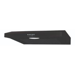Cata UBSVH60BK 60cm Visor Hood Black 3 Fan Speeds Push Button Control 193m3/h Max Airflow 70dB Max N