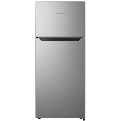 Fridgemaster MTM48120ES 48cm x 118cm top mount static fridge freezer silver