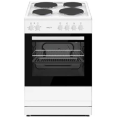 Inalto IN60SEW 60Cm Single Electrical Cooker With Solid Plate - White