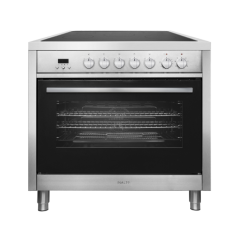 Inalto IR90ECSS 90cm Single Ceramic Range Cooker-Stainless Steel