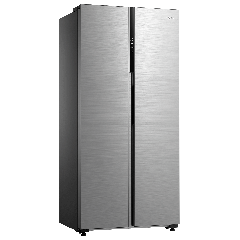 Midea MDRS619FIE46 Sise By Side Fridge Freezer, No Frost, 460L, 271L Fridge+189L Freezer With Led Li