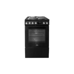 New World NWLS50SEB 50Cm Single Cavity Electric Cooker With Sealed Plate Hobs - Black