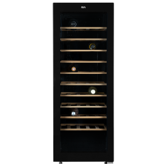 Sia HSWC150BL Freestanding 150L, 58 Bottle Wine Cooler Chiller In Black