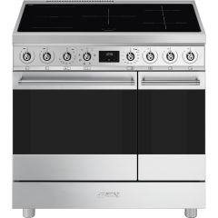 Smeg C92IMX2 90Cm Double Cavity Cooker With Induction Hob